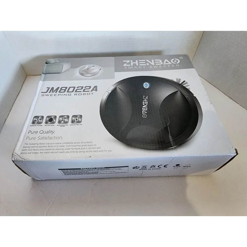 Zhenbao Model # JM8022A Smart Sweeping Robot Color: White New Unused in box‎